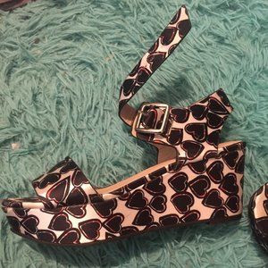 Heart patterned heels